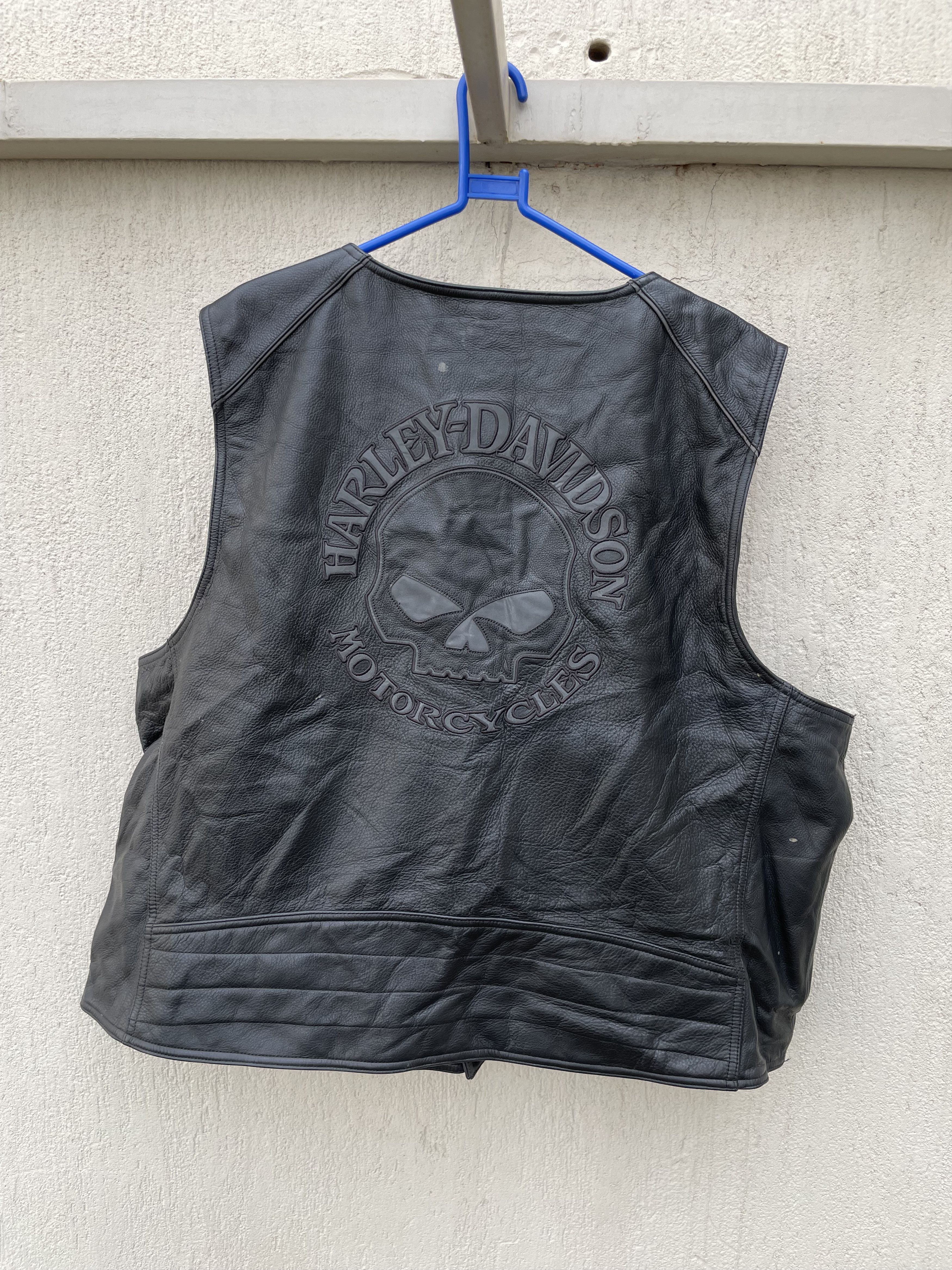 Harley Davidson Harley Davidson leather biker vest Size US XXL / EU 58 / 5 - 2 Thumbnail