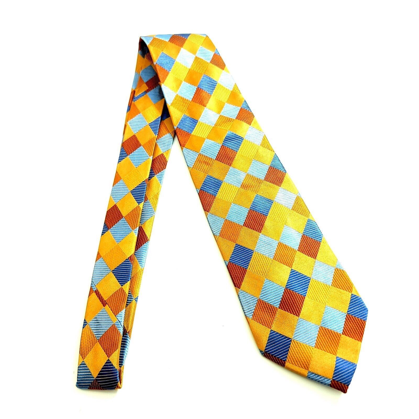 Jos. A. Bank Jos A Bank Signature Collection Geometric Orange Blue Woven Size ONE SIZE - 6 Thumbnail