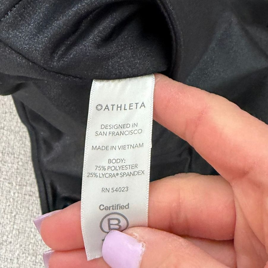 Athleta Athleta Black Inclination Moto Tights Leggings Sz XS Size 26" / US 2 / IT 38 - 3 Thumbnail