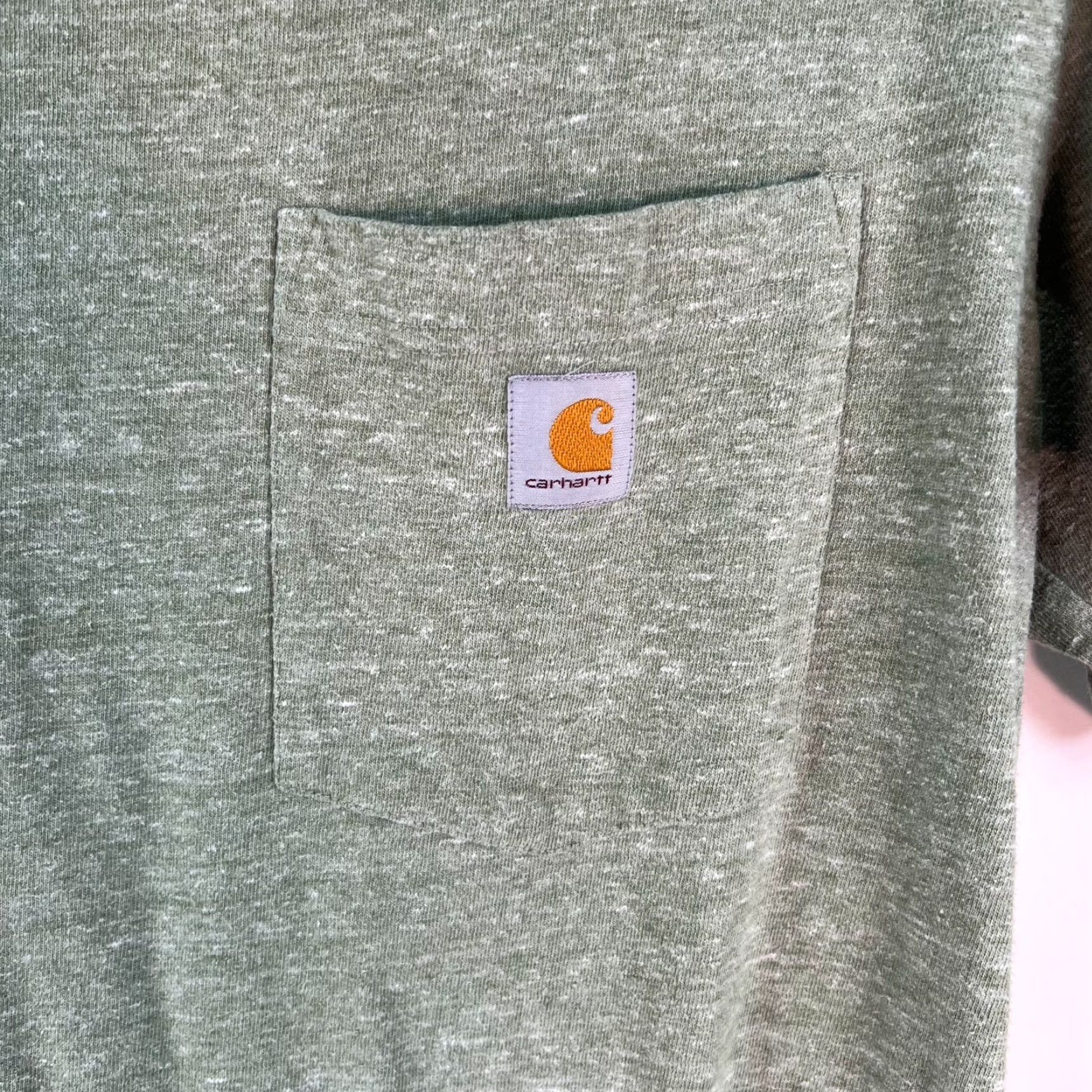 Carhartt Carhartt Pocket T-Shirt Adult Medium Heather Green Short Sleeve Relaxed Fit Mens Size US M / EU 48-50 / 2 - 2 Thumbnail