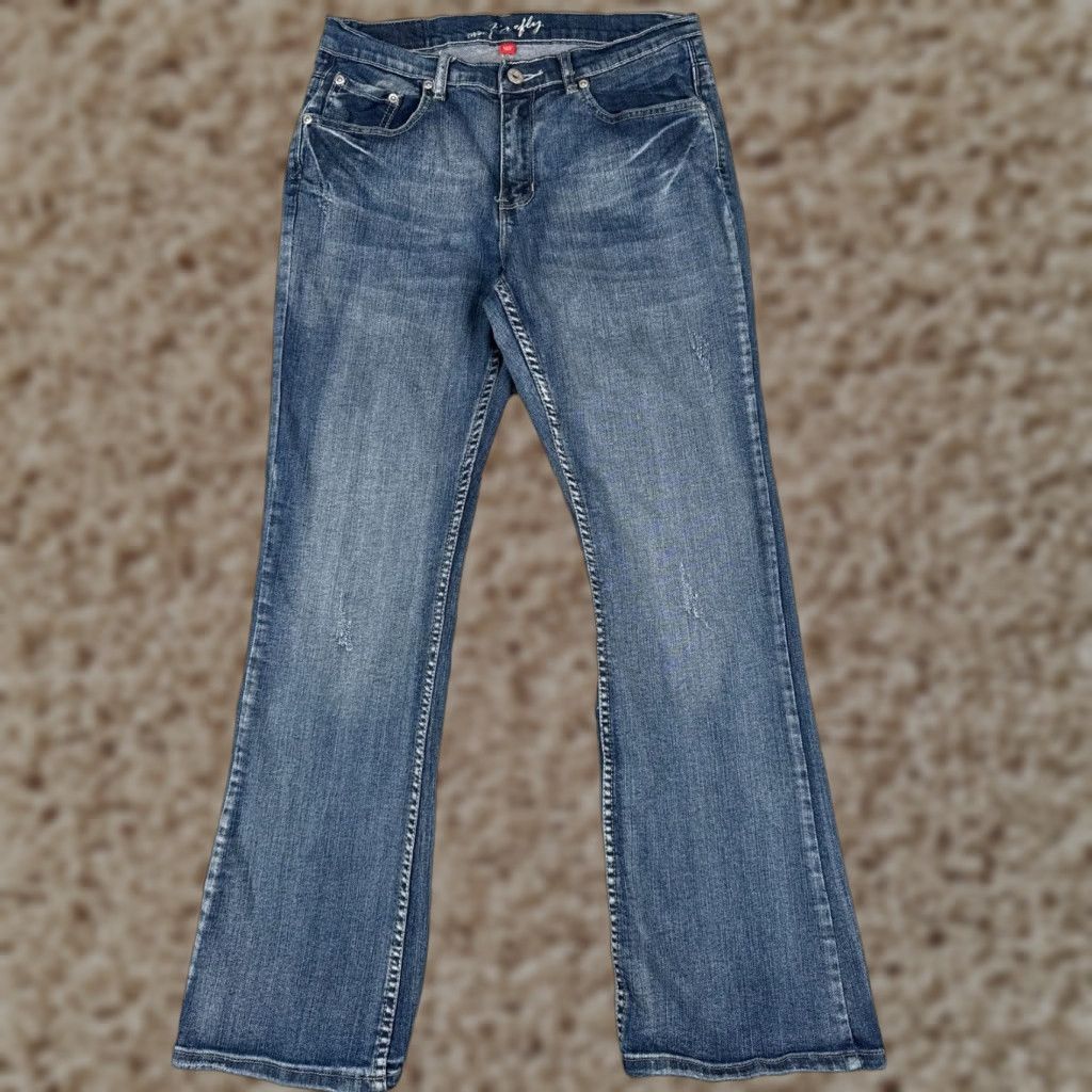 7 For All Mankind 7 For All Mankind Jeans Women Bootcut Denim Blue 29x29 Regular Stretch Distressed Mid Rise 29 Inseam 10 Size 32" / US 10 / IT 46 - 1 Thumbnail