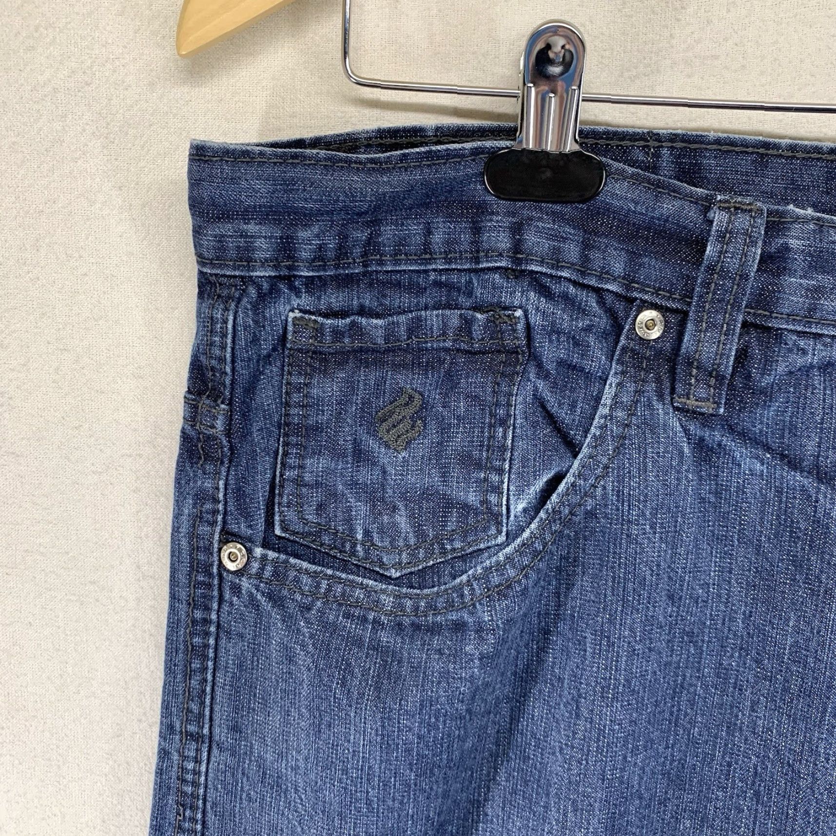 Rocawear VINTAGE Rocawear Baggy Jeans 38x33 Dark Blue Wide-Leg Hip-Hop 90s Mens Size US 38 / EU 54 - 7 Thumbnail