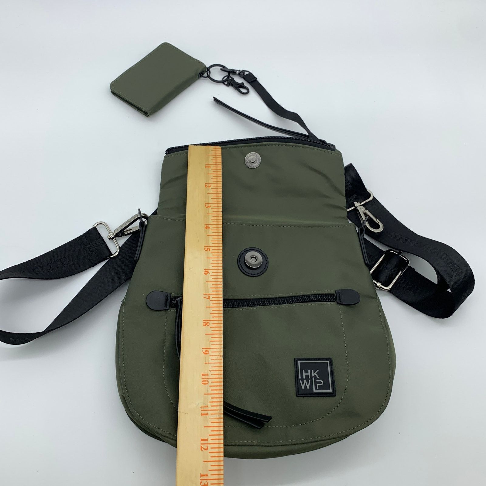 Other IHKWIP Foldover Saddle Crossbody with RFID Green Military Size ONE SIZE - 4 Thumbnail