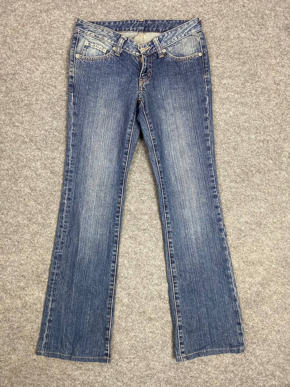 Japanese Brand vintage uniqlo japanese brands bootcut flare denim Size 30" / US 8 / IT 44 - 6 Thumbnail