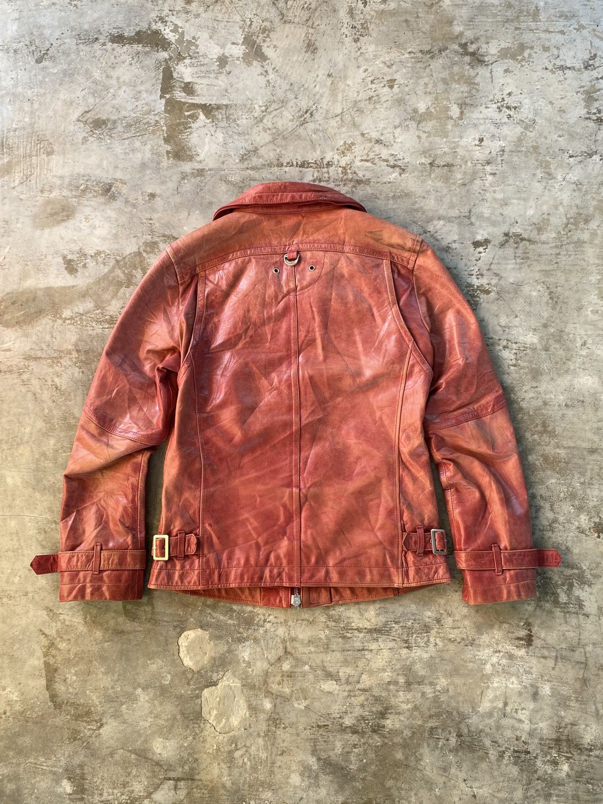 Japanese Brand × Vintage 🩸2000’s Vintage Atlier Sab Punk vkey Men Leather Jacket Size US M / EU 48-50 / 2 - 3 Thumbnail