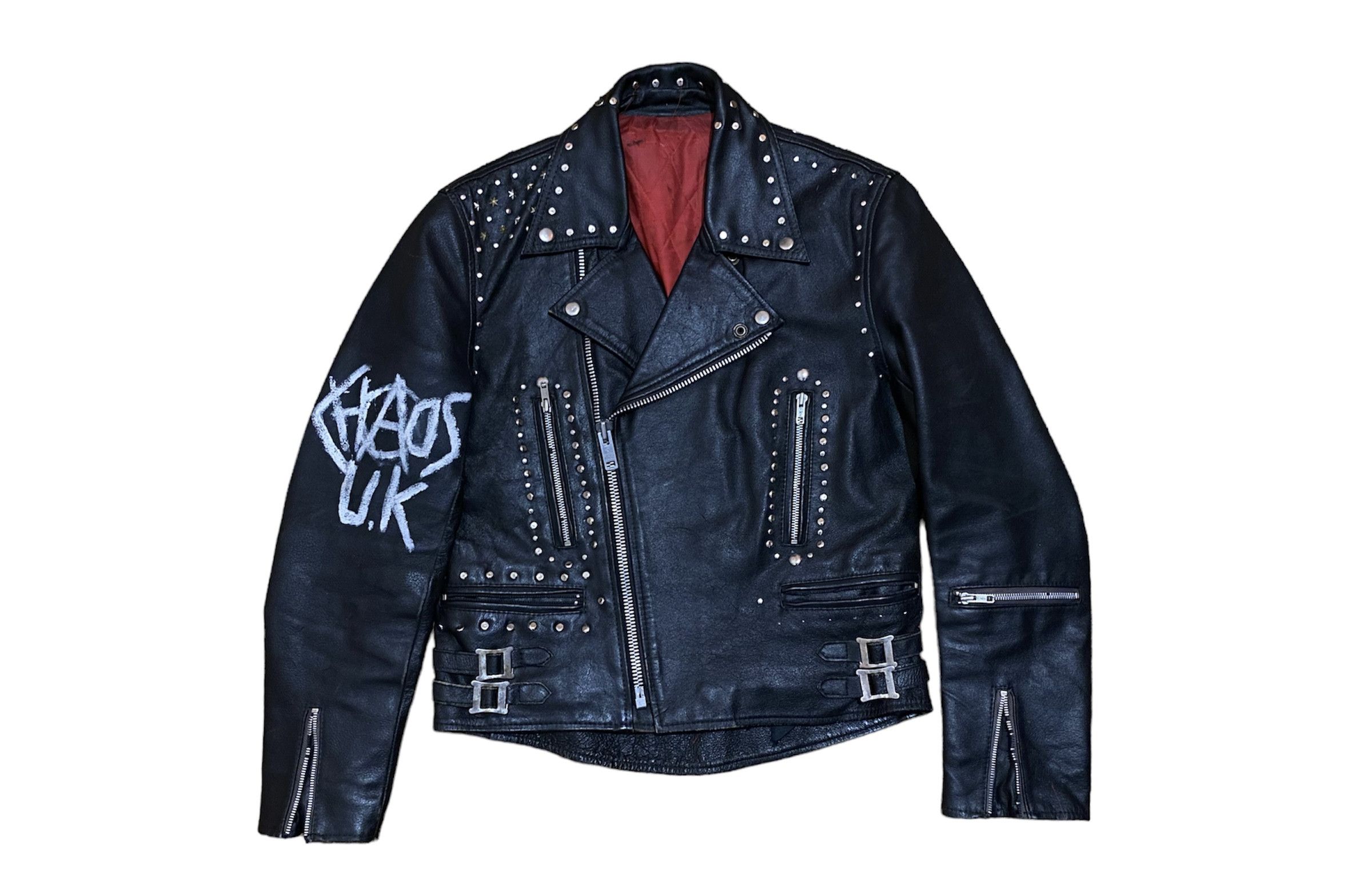 Vintage Rare Vintage 80s Campri Everest Studded Punk Leather Jacket ...