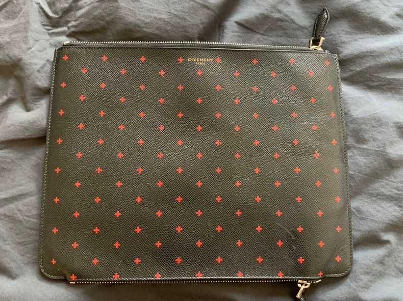 Givenchy Givenchy Limited Red Cross Calfskin Clutch - dmc Size ONE SIZE - 1 Thumbnail