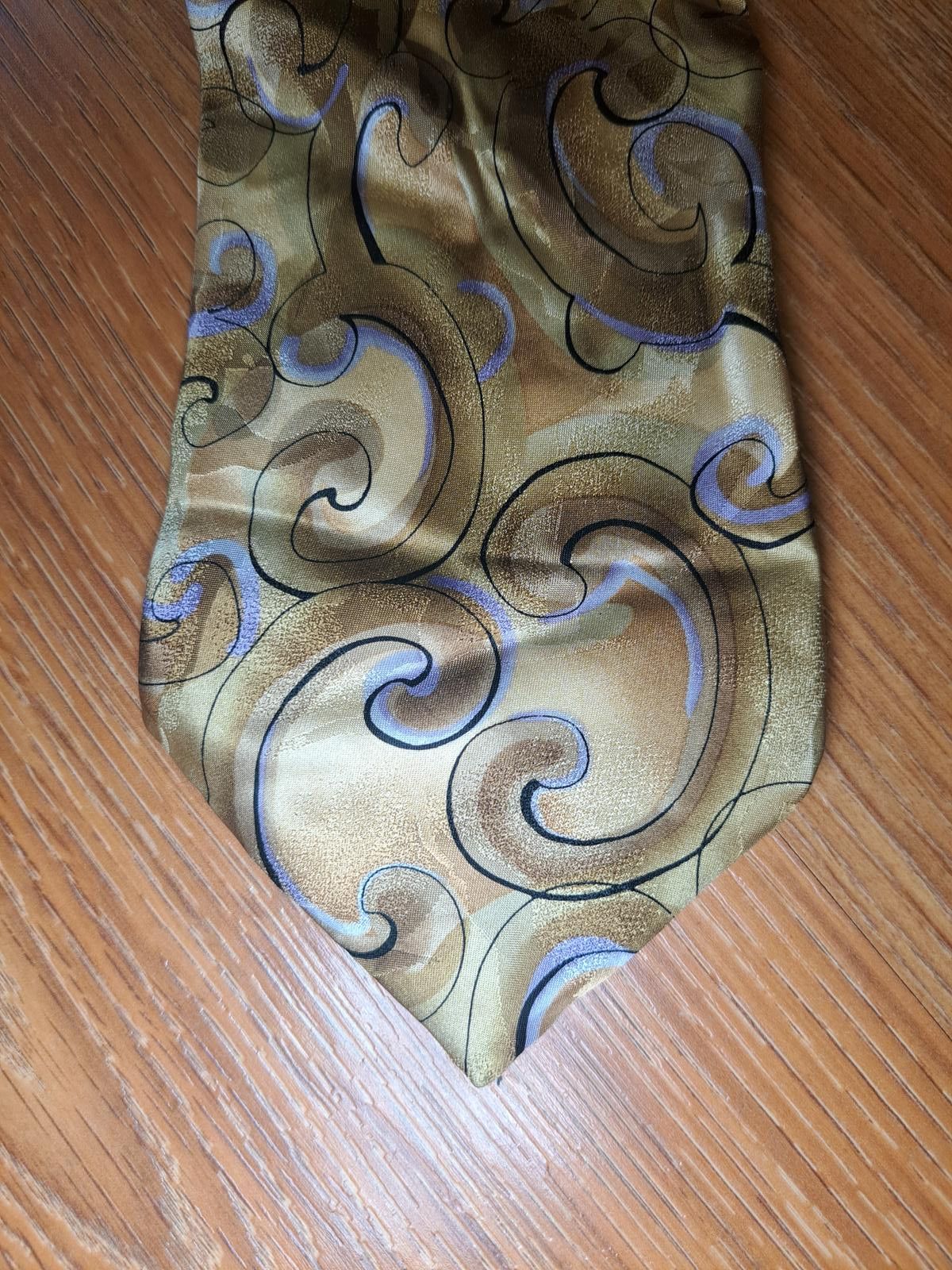 Other VINTAGE 1996 Jerry Garcia Silk Tie Gold Abstract Art Wide Size ONE SIZE - 1 Thumbnail