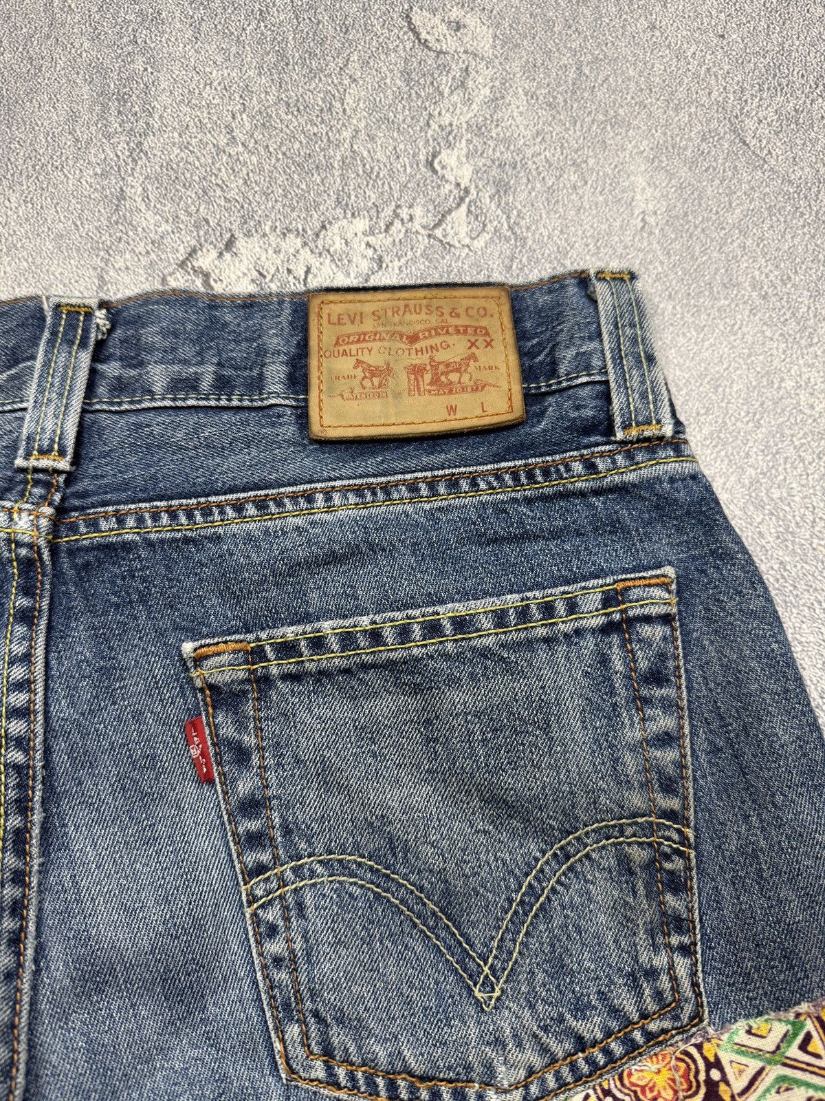 Levi's Levi’s 512 Denim Bootcut Custom Jeans Denim Shorts Size US 34 / EU 50 - 8 Thumbnail