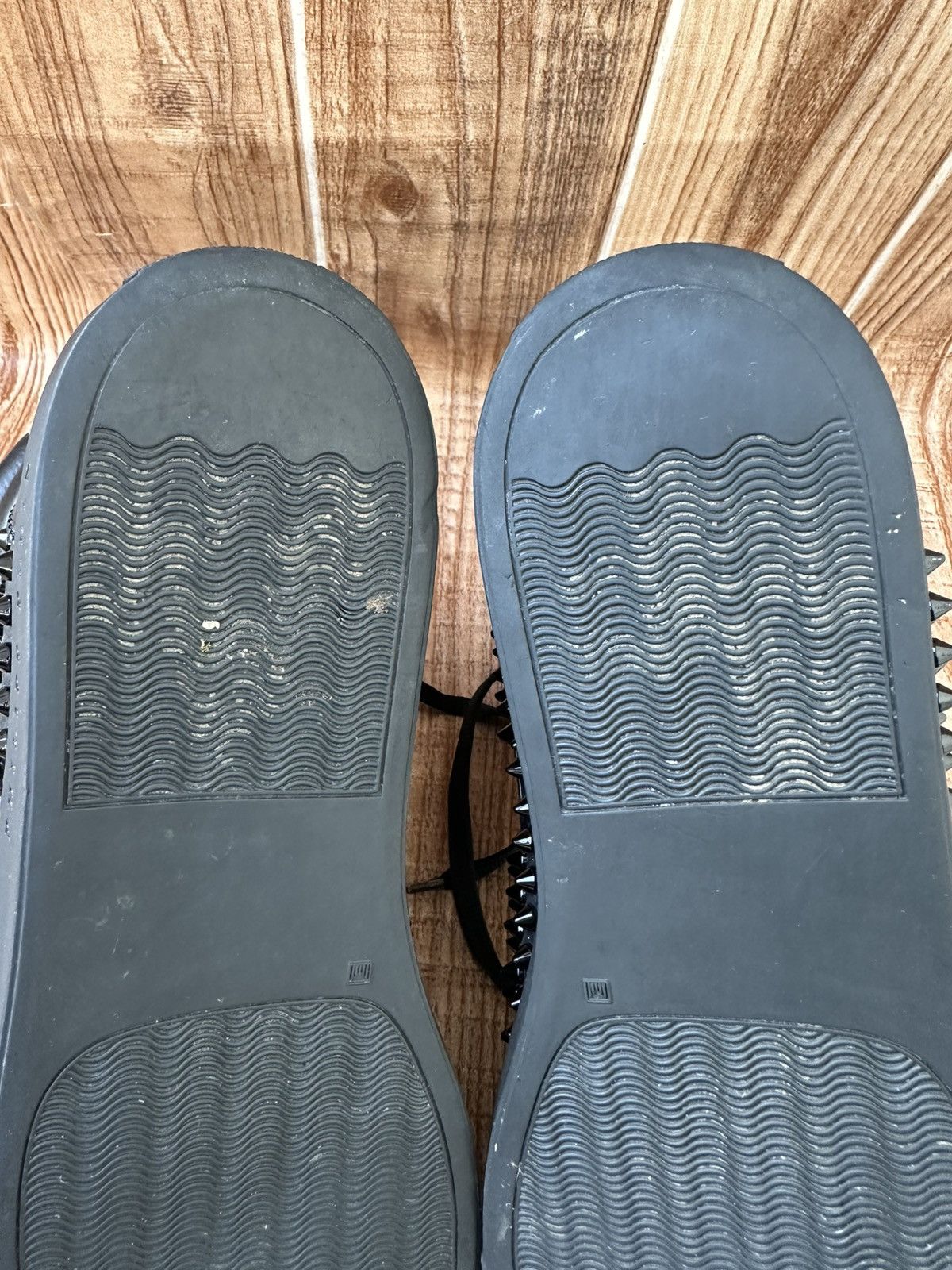 Philipp Plein Phillip Plein Black Leather Studded Hightops / Eagle Size US 10 / EU 43 - 22 Thumbnail