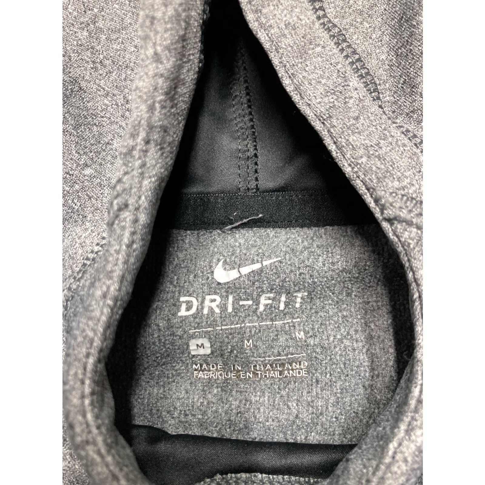 Nike Nike Dri-Fit Hoodie Pullover Swoosh Embroidered Gray Adult M EUC Mens Size US M / EU 48-50 / 2 - 5 Thumbnail