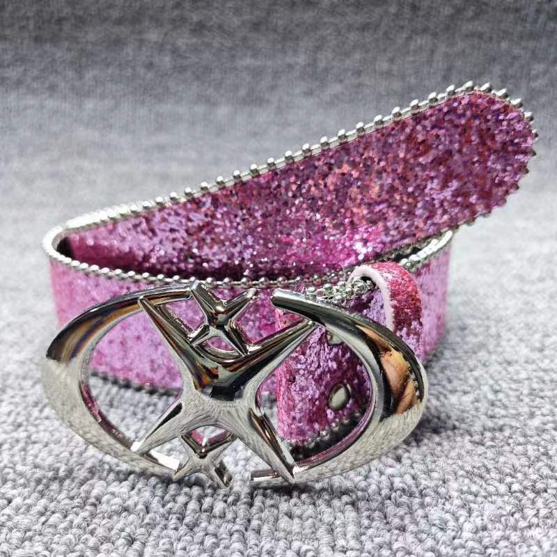 Designer Crazy Vintage Belt Riveted Belts Menswear Accessories Size ONE SIZE - 2 Thumbnail
