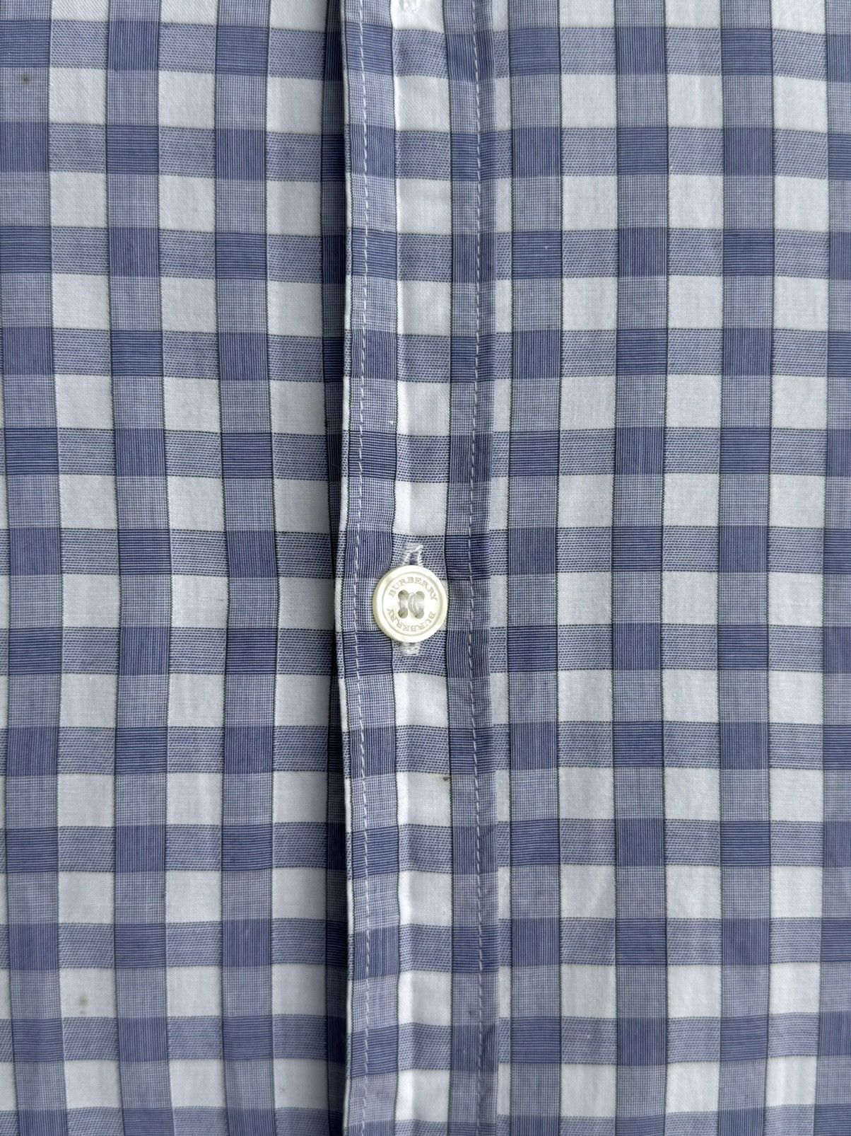Burberry Burberry Brit Check Shirt Blue White Embroidered Logo Size US M / EU 48-50 / 2 - 7 Thumbnail