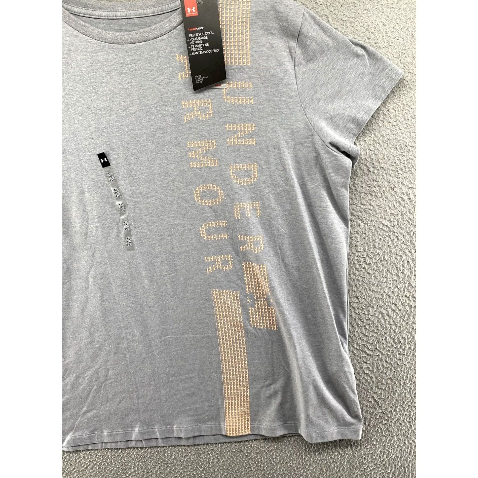 Under Armour Under Armour Women's Graphic Classic Crew HeatGear Shirt XL Multicolor Short Sleeve Crew Neck T-Shirt Casual Womens Size XL / US 12-14 / IT 48-50 - 2 Thumbnail