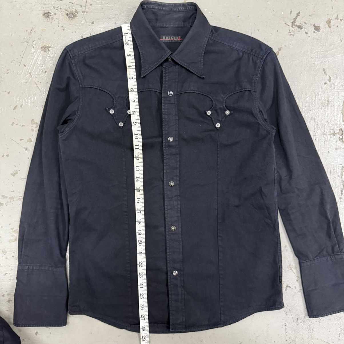 If Six Was Nine Morgan Homme Western Chrome Heart Dagger Inspired Button Ups Size US L / EU 52-54 / 3 - 6 Thumbnail