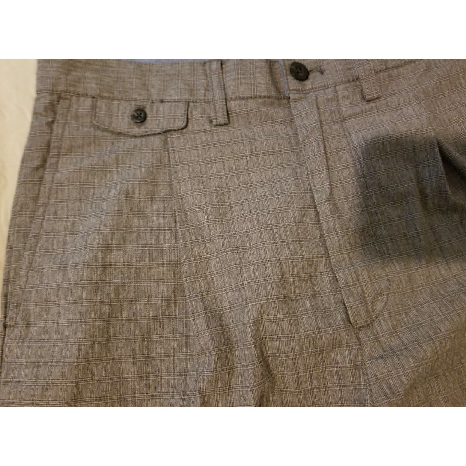 Banana Republic Banana Republic Khaki Dress Pants Gray Cotton 32x30 32x27 Pants Mens Regular Inseam 30 Chino Trouser Slack Dress Pants Size US 32 / EU 48 - 4 Thumbnail