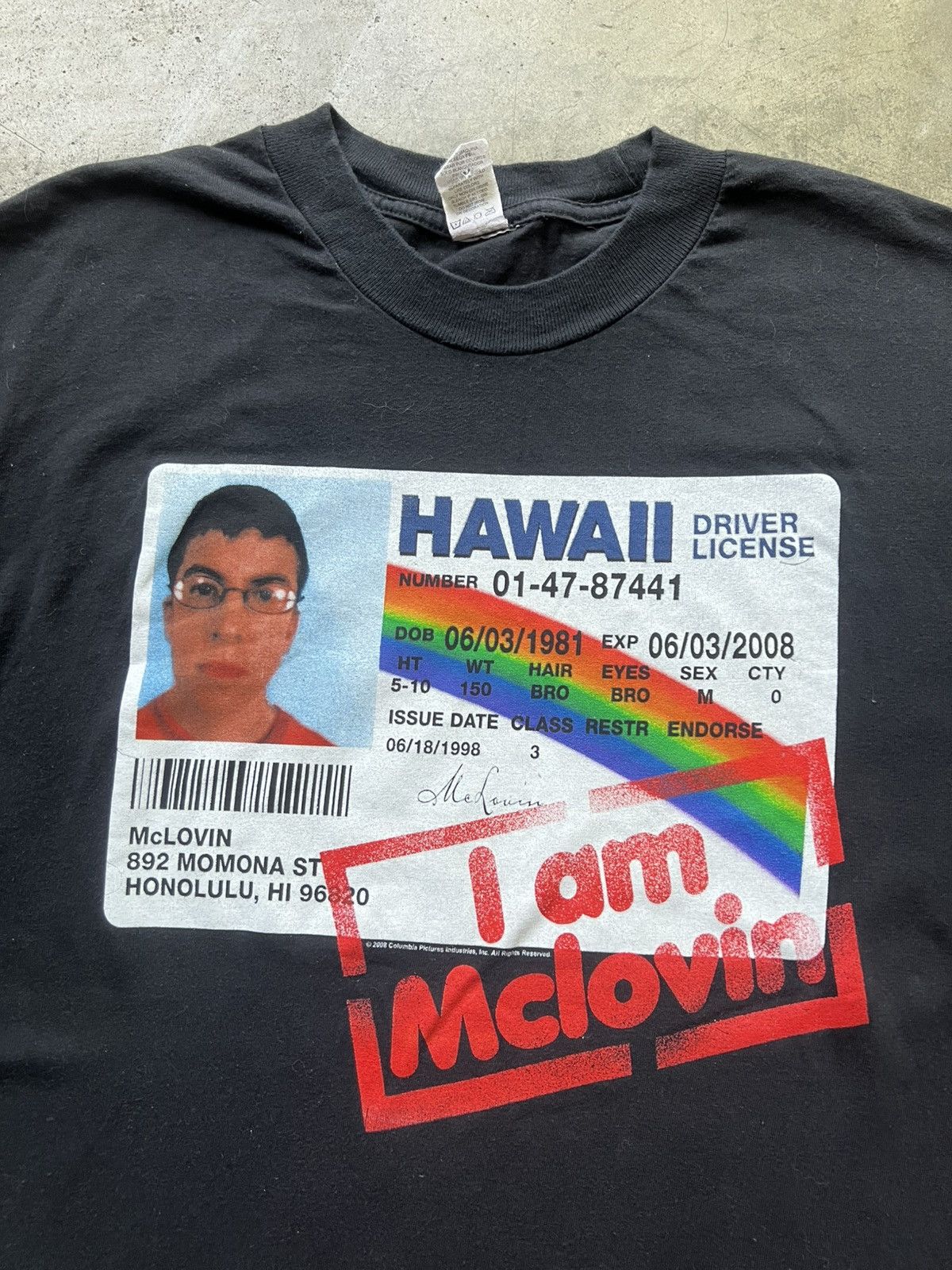 Vintage ‘00s Superbad Mclovin Movie Promo Tee Shirt Comedy Size US L / EU 52-54 / 3 - 3 Thumbnail