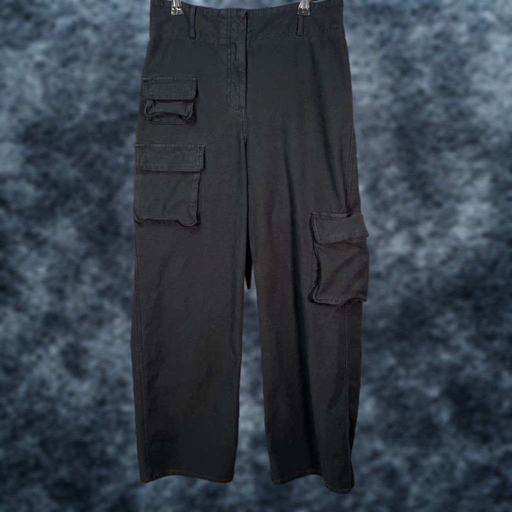 Vintage Wilfred Free Womens Pants Cargo Straight Leg High-Waisted Black Cotton 8 Inseam 30in Size 30" / US 8 / IT 44 - 1 Thumbnail
