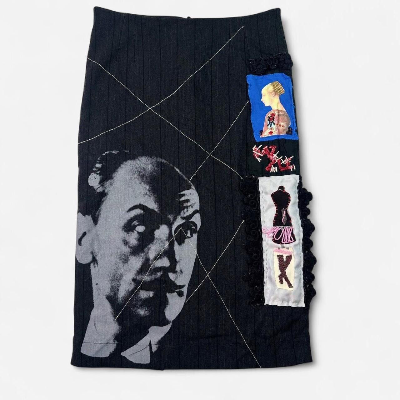 Vintage Archive avant garde Italian vintage trompe l’oeil skirt Size 27" / US 4 / IT 40 - 1 Thumbnail
