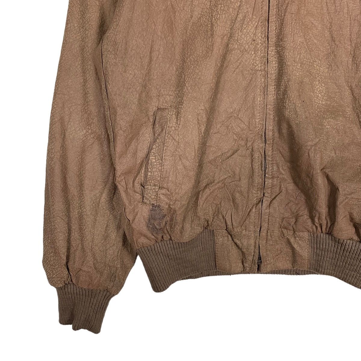 Japanese Brand Vintage MUSTANG Bomber Leather Jacket #0363-C17 Size US L / EU 52-54 / 3 - 3 Thumbnail