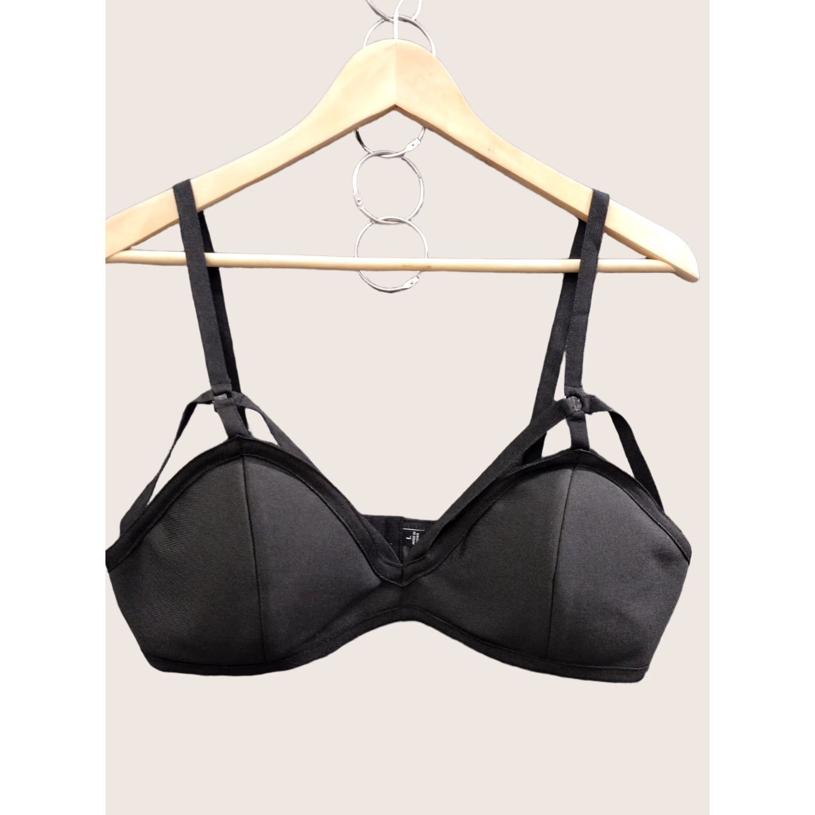 Vintage Codigo Sexy Strappy Black Women's Bra Size L Size ONE SIZE - 1 Thumbnail