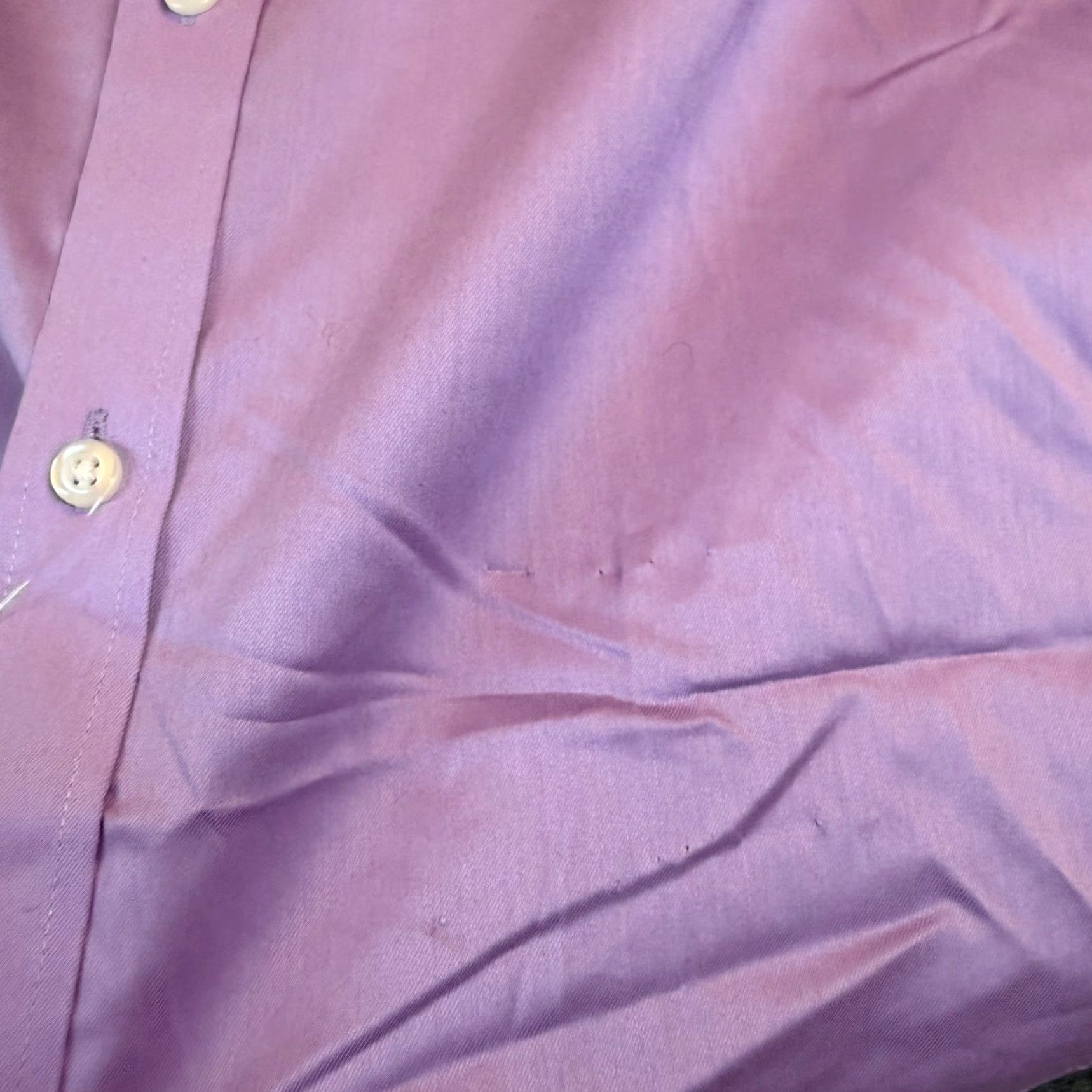 Izod VINTAGE IZOD dress shirt? (No, not vintage) IZOD Slim Fit Button-Down Dress Shirt Purple Advantage Cool FX Mens Medium NWT Size 40R - 5 Thumbnail