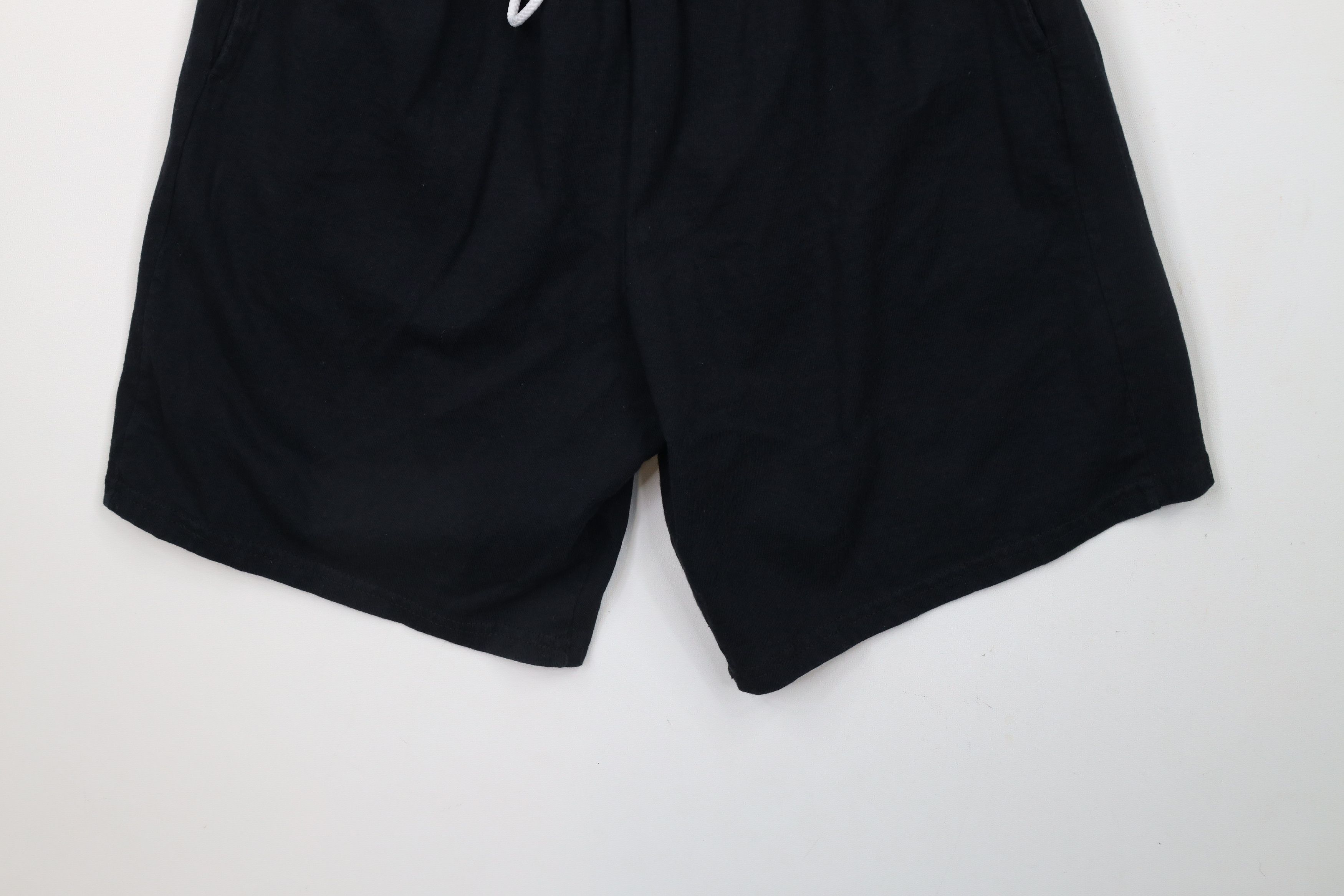 Vintage Vintage 90s Streetwear Above Knee Cotton Dad Shorts Black Size US 30 / EU 46 - 4 Thumbnail