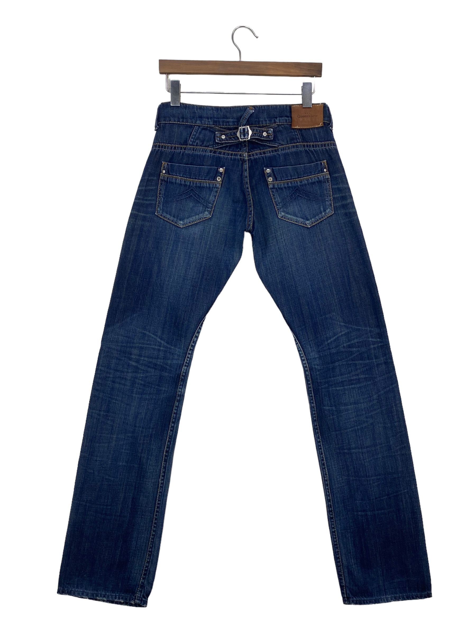 Japanese Brand Queen Low Buckle Back Jeans Size 27" / US 4 / IT 40 - 1 Thumbnail