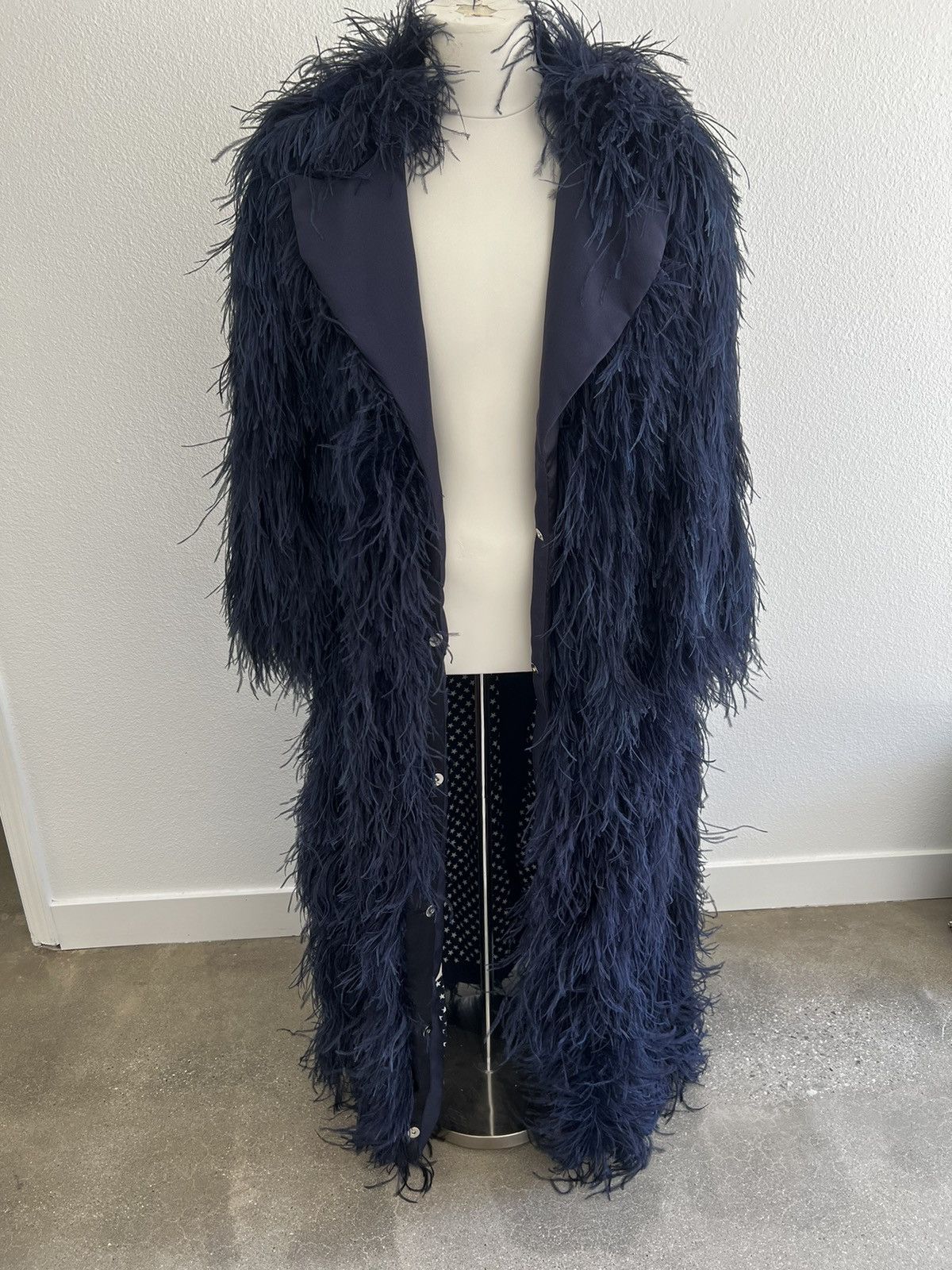 Vintage Marabou Floor Length Jacket Size US M / EU 48-50 / 2 - 2 Thumbnail
