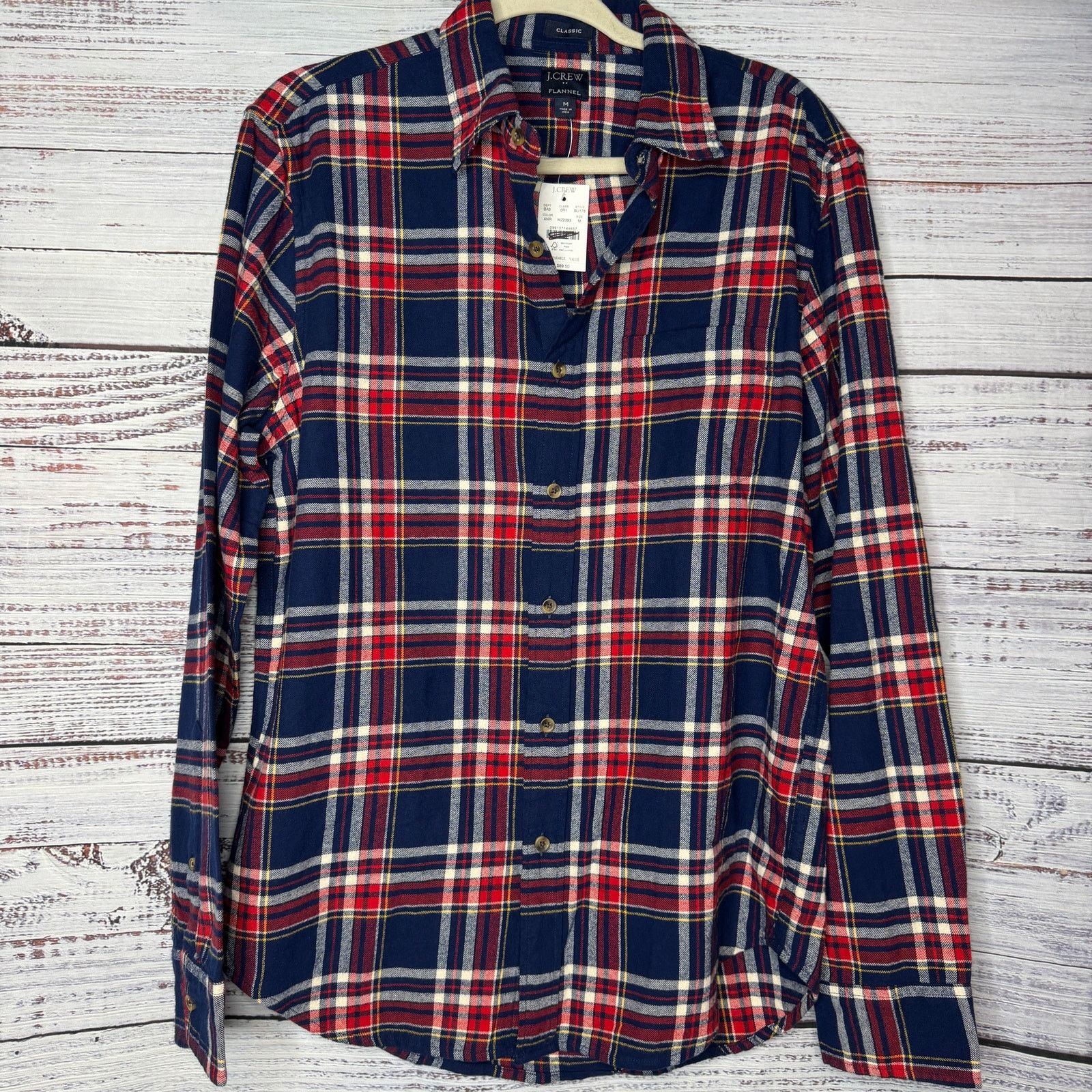 J.Crew J. Crew Classic Plaid Flannel Button Down Shirt NWT Mens Med Size US M / EU 48-50 / 2 - 2 Thumbnail