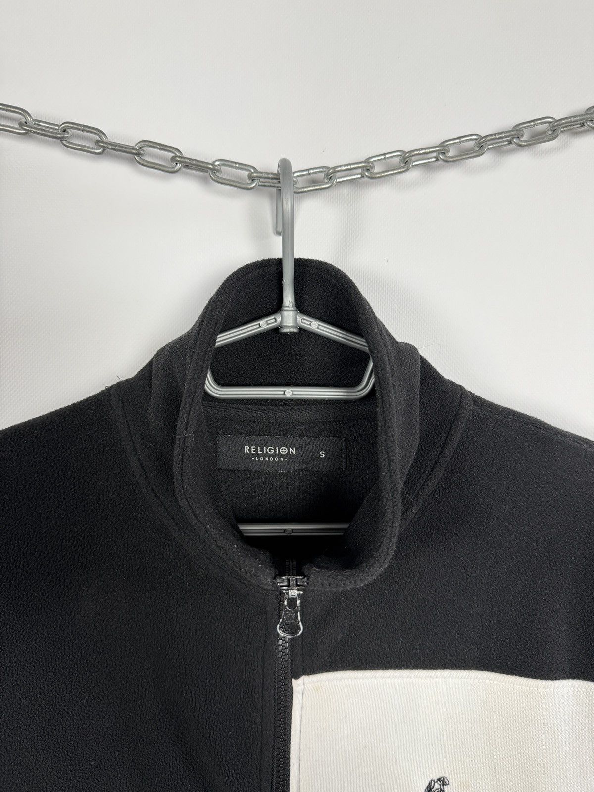 Vintage Religion Full Zip Fleece Jacket Vintage Streetwear Size S Size US S / EU 44-46 / 1 - 8 Thumbnail