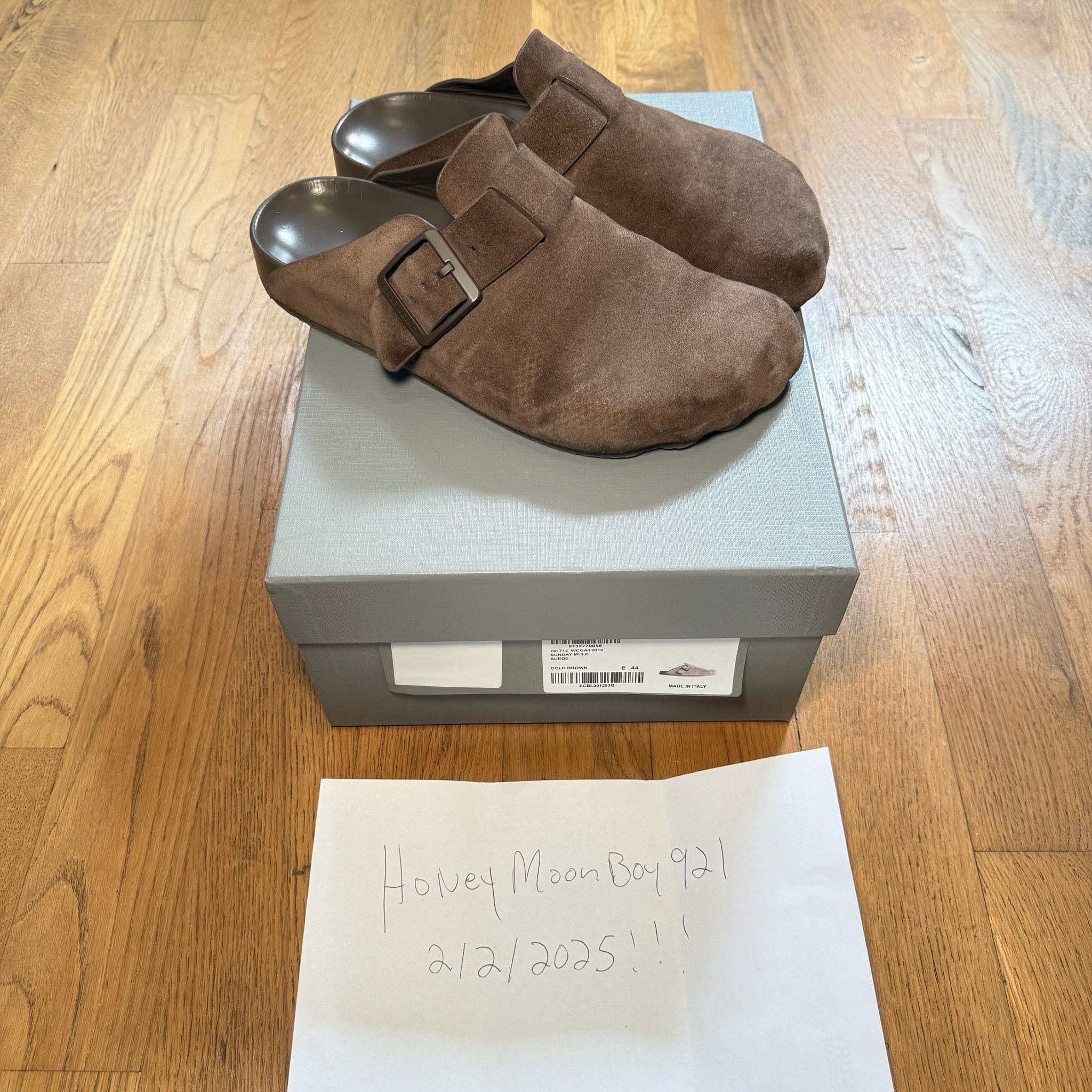 Balenciaga Sunday Suede Cold Sandals Taupe EU 42 Unisex New Balenciaga arrivals ?️ The Sunday Mule arrived in  main image 4