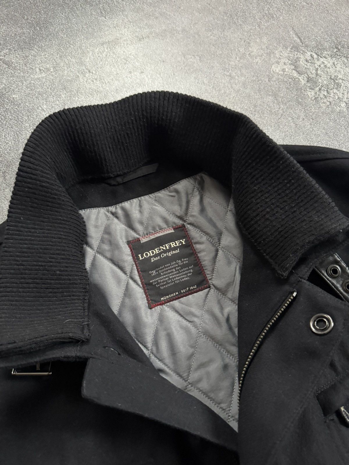 Other Lodenfrey 54size black zip coat wool jacket casual Size US L / EU 52-54 / 3 - 6 Thumbnail