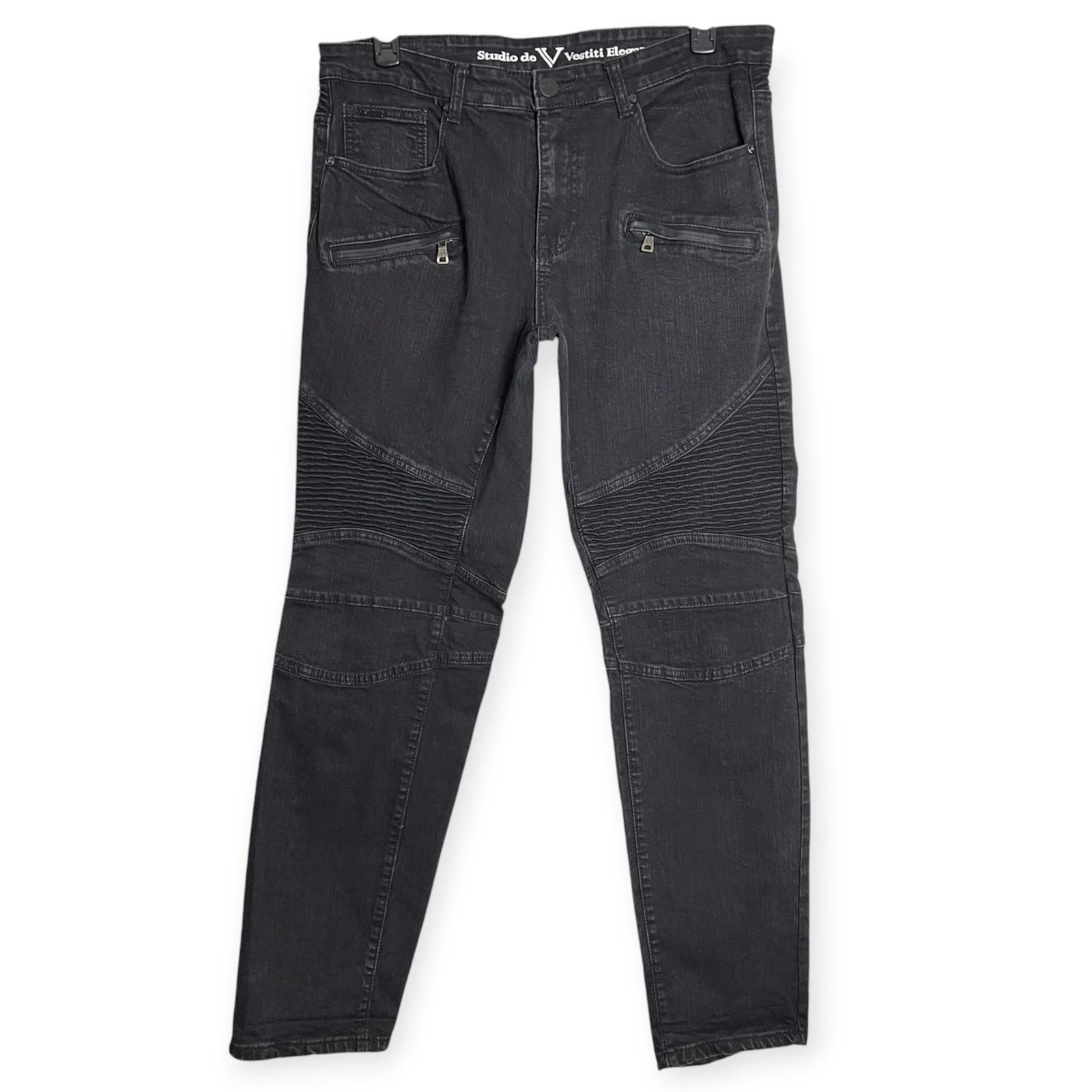 Other Studio de Vestiti Eleganti Moto Jeans SIZE 38x32 RUNS SMALL Size US 38 / EU 54 - 1 Thumbnail