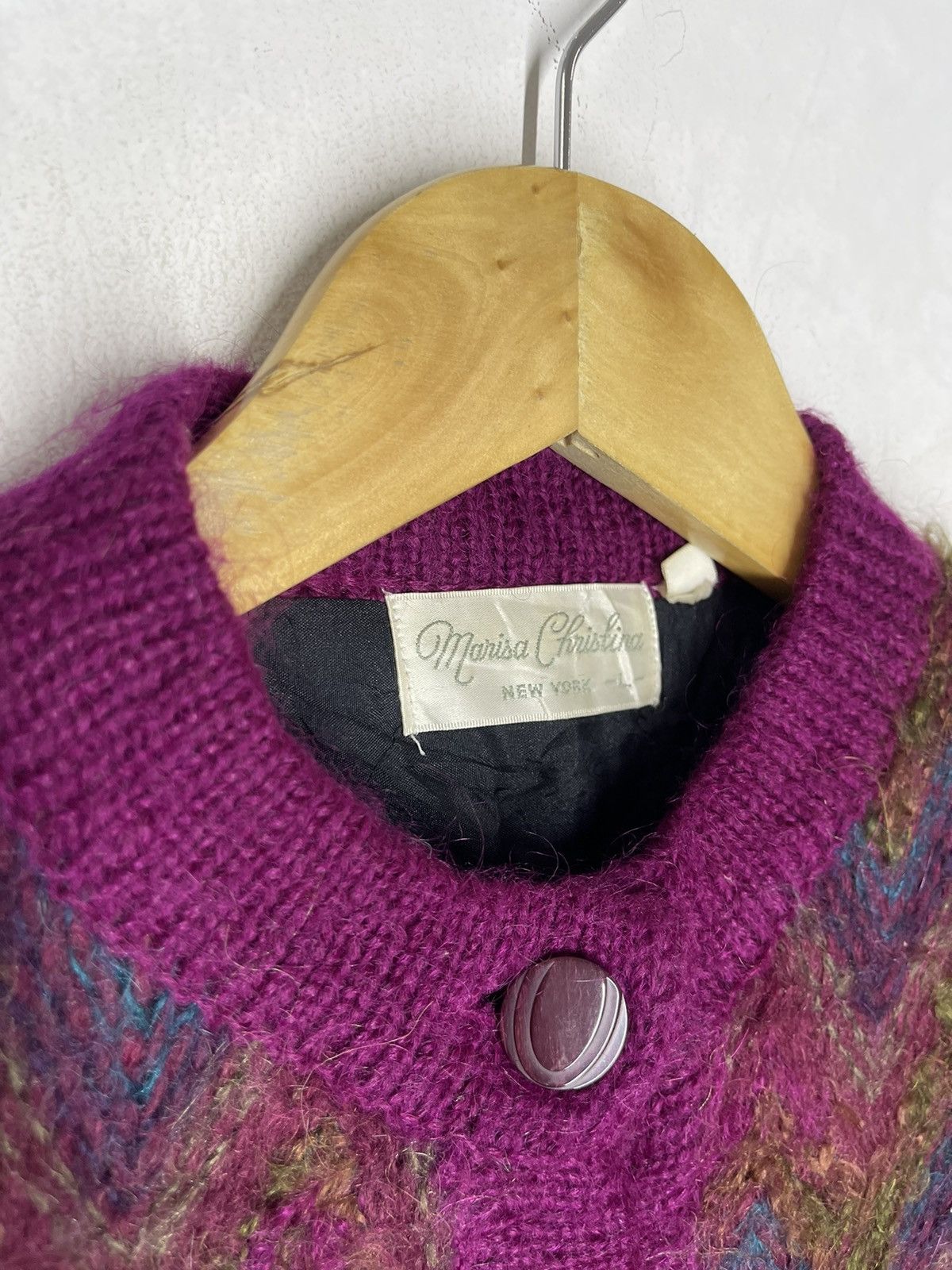 Designer Vintage MOHAIR Inspired Missoni Stripes Jacket Size M / US 6-8 / IT 42-44 - 3 Thumbnail