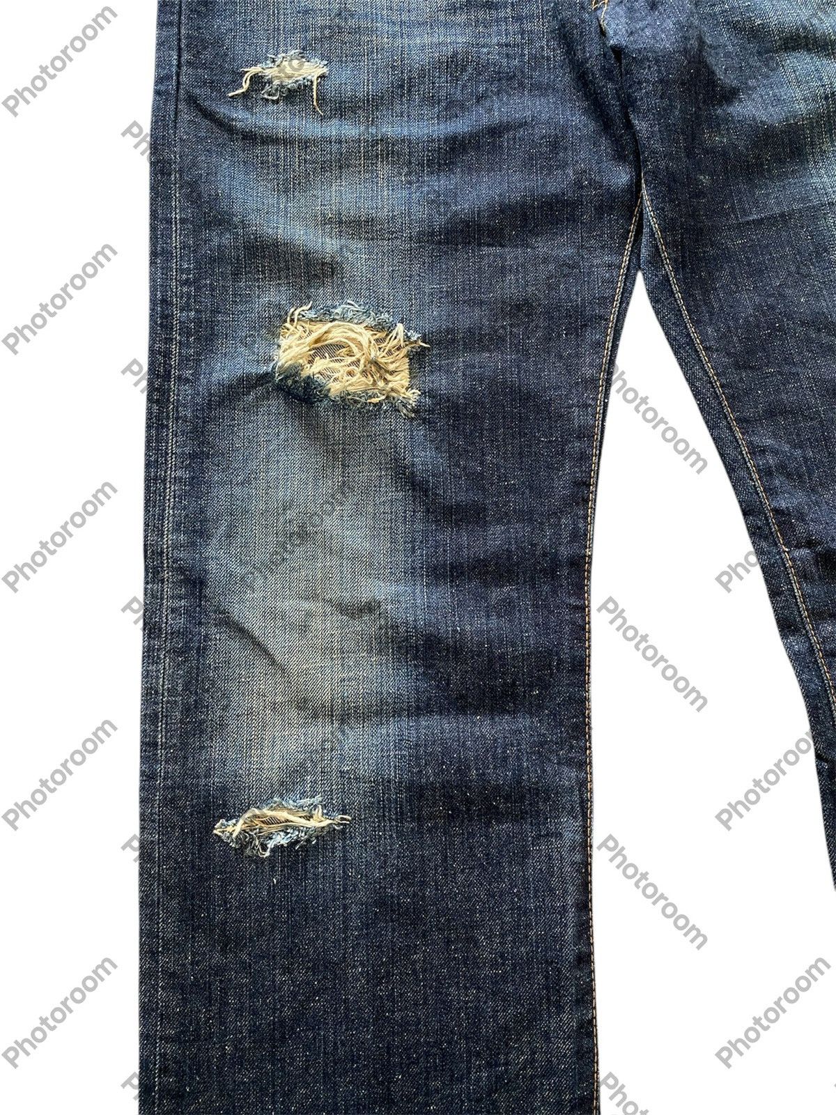 Edwin × Hysteric Glamour × Tornado Mart Vintage Jeans Japanese Edwin 502 Mud Rusty Distressed Size US 32 / EU 48 - 5 Thumbnail