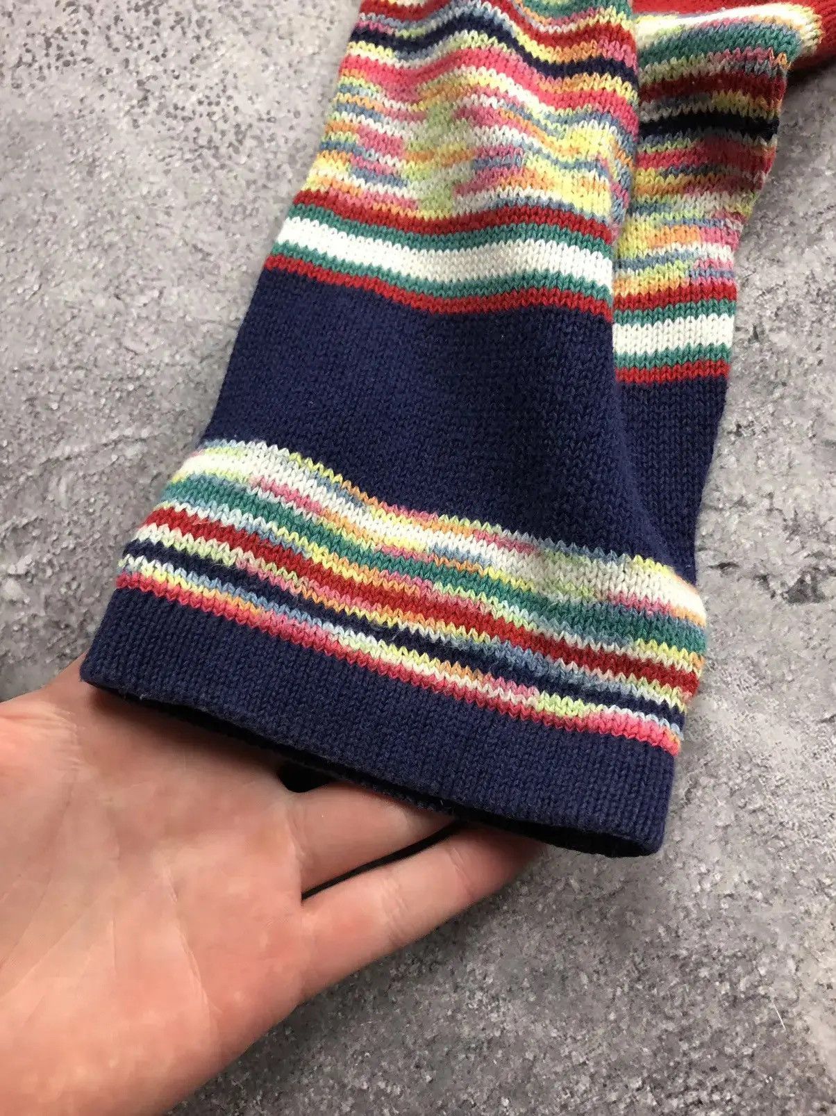 United Colors Of Benetton UNITED COLORS OF BENETTON Coogi Style Y2k Knitted Sweater Size US L / EU 52-54 / 3 - 10 Thumbnail