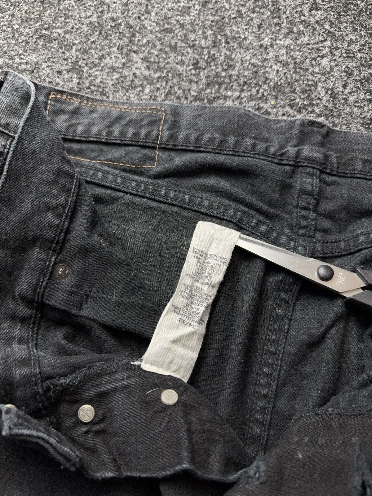 Denim & Supply Ralph Lauren 00s 🇺🇸 Ralph Lauren Denim Supply Black Slim Jeans Distressed Size US 34 / EU 50 - 10 Thumbnail