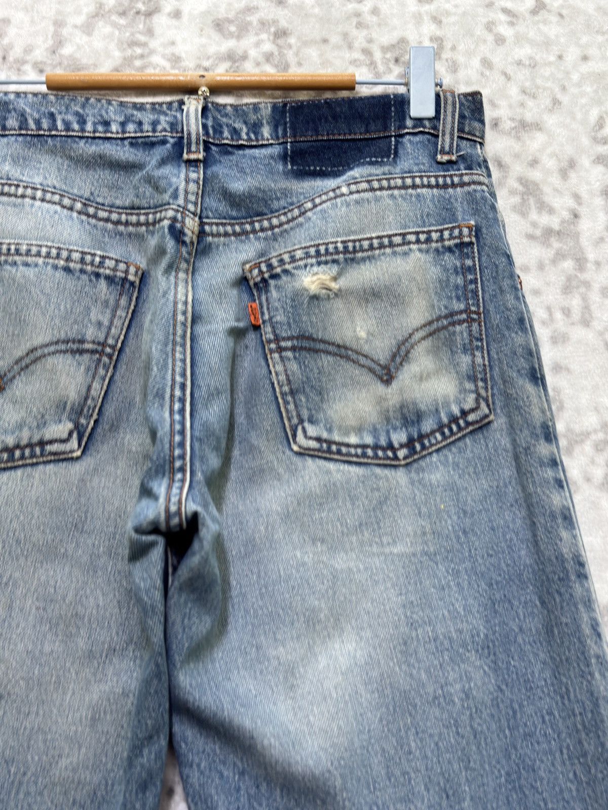Levi's Levi’s Orange Tab 606 Grunge Distressed Straight Leg Denim Size US 29 - 11 Thumbnail