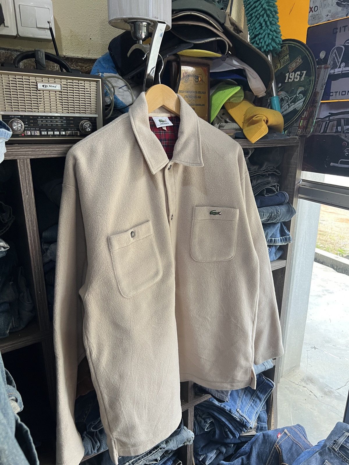 Lacoste 🔥Rare Lacoste Polartec Button Up Shirt Size US L / EU 52-54 / 3 - 3 Thumbnail