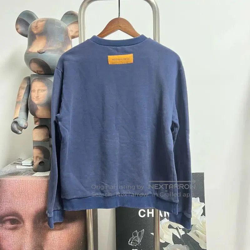 Louis Vuitton Louis Vuitton Navy Cotton Men's Sweatshirt . Size US S / EU 44-46 / 1 - 2 Thumbnail