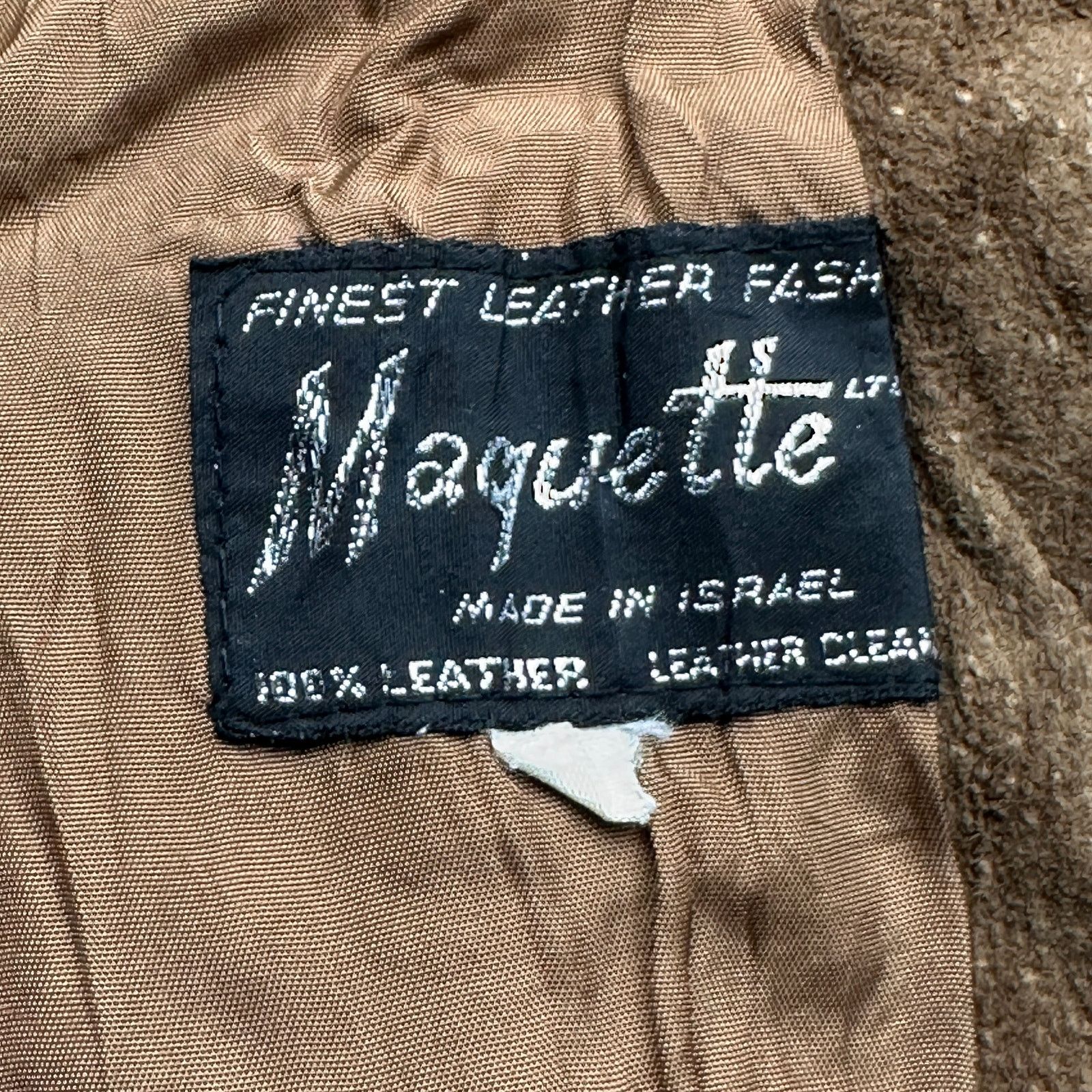 Other Vintage 80s Maquette Genuine Suede Leather Bomber Jacket L Size US L / EU 52-54 / 3 - 3 Thumbnail