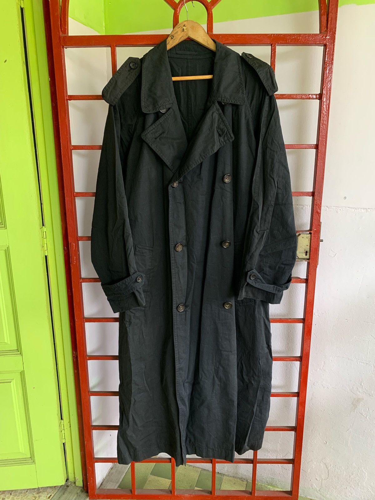 Comme des Garcons Homme Plus 💥Final💥Vtg Comme Des Garcons Trench Coat Oversized Jacket Size US M / EU 48-50 / 2 - 1 Thumbnail