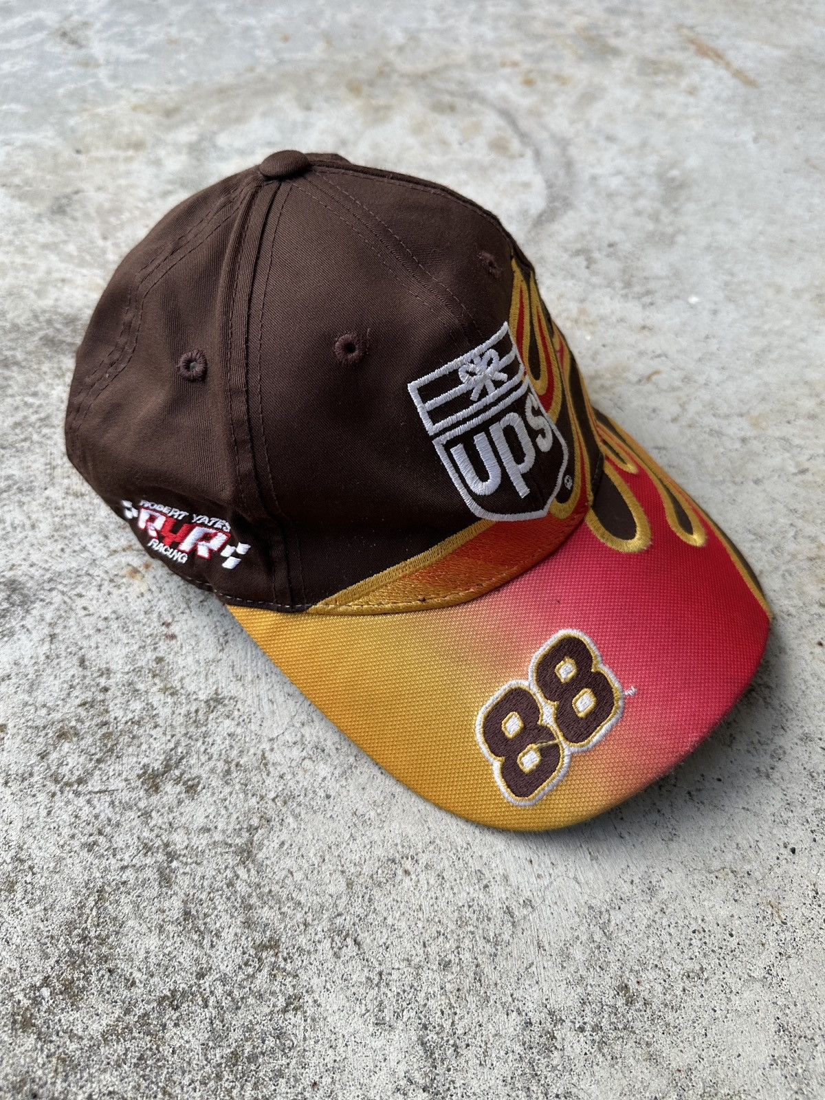 NASCAR × Section 8 UPS Nascar Flame Fire Baseball Cap Hat Asspizza 730 Size ONE SIZE - 2 Thumbnail