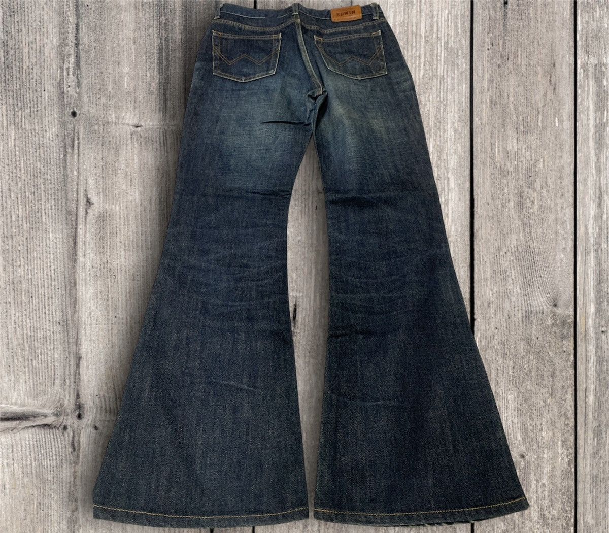 image of Flare Miss Edwin X-Jeans 400 in Check, Women's (Size 31)