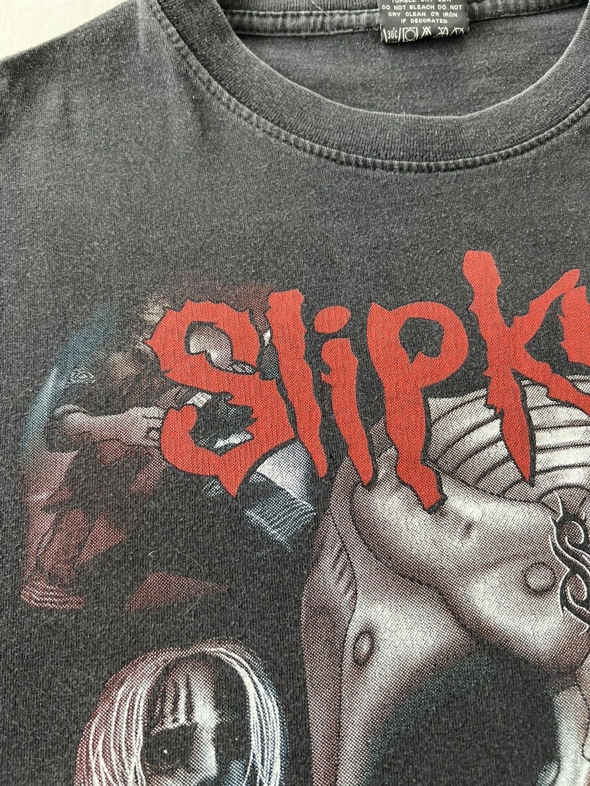 Band Tees Vintage 90s Slipknot Skull Rock Band Black T-shirt Size US M / EU 48-50 / 2 - 5 Thumbnail
