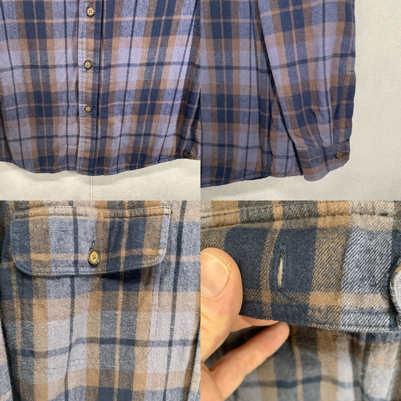 Rhythm VINTAGE 90s Rhythm Check Plaid Jacket Men Medium Purple Blue All Seasons Quilted Outdoor Streetwear Size US M / EU 48-50 / 2 - 8 Thumbnail