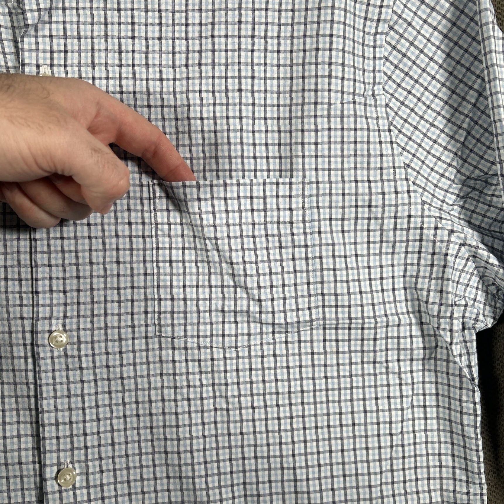 Peter Millar Peter Millar Summer Comfort Shirt Mens L Blue Checkered Button Up Preppy Size US L / EU 52-54 / 3 - 6 Thumbnail