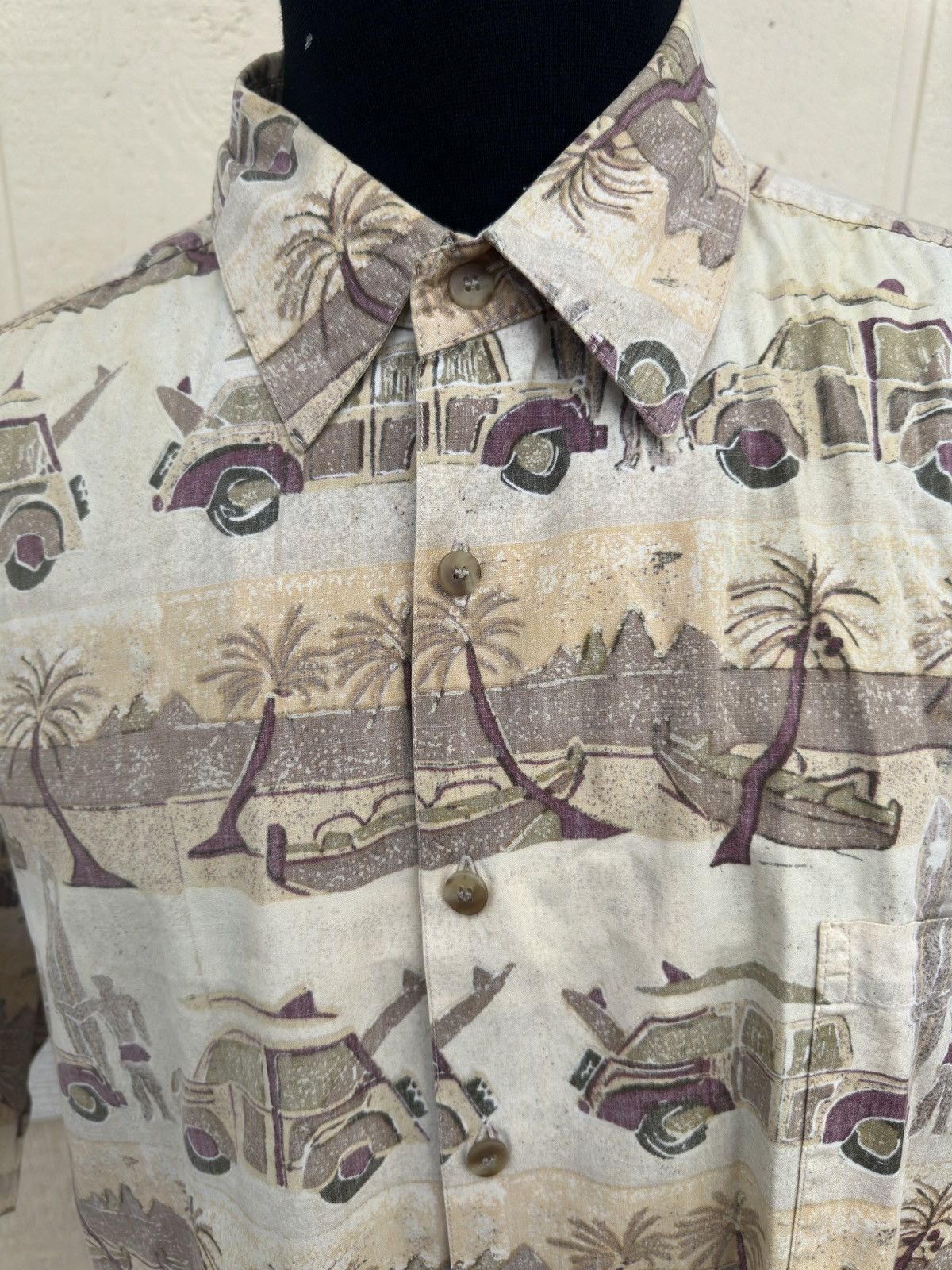 Other PreOwned Kahala Hawaiian Print Full Button Beige Men's XL Size US XL / EU 56 / 4 - 3 Thumbnail