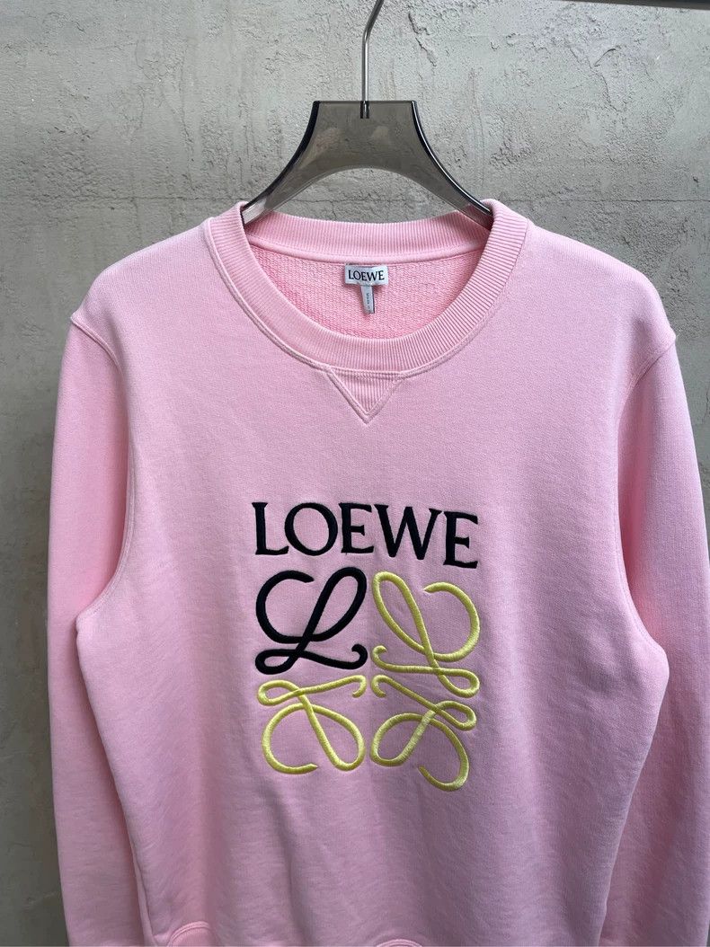 Loewe LOEWE Cherry blossom embroidery logo round neck hoodie Size S / US 4 / IT 40 - 3 Thumbnail